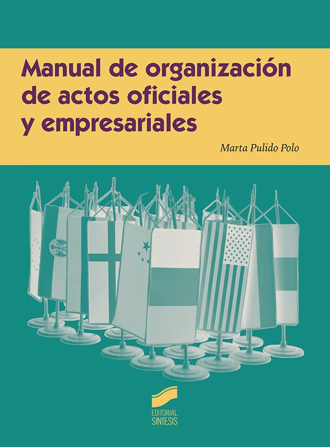 Portada del título manual de organización de actos oficiales y empresariales