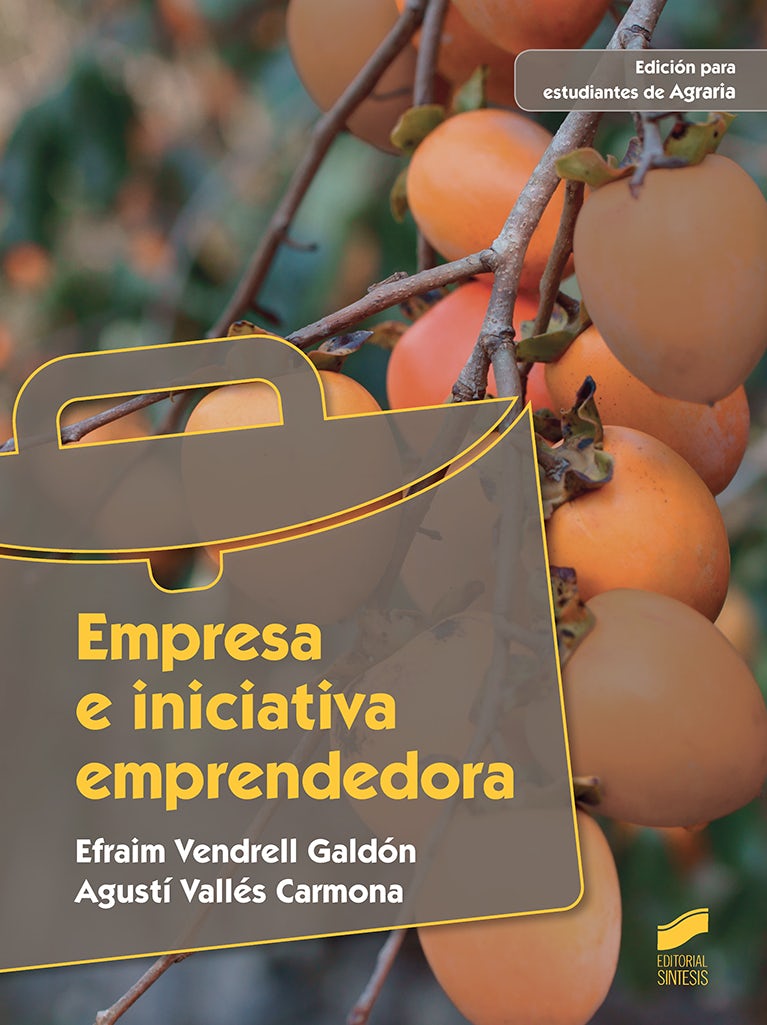Portada del título empresa e iniciativa emprendedora (edición para estudiantes de agraria)
