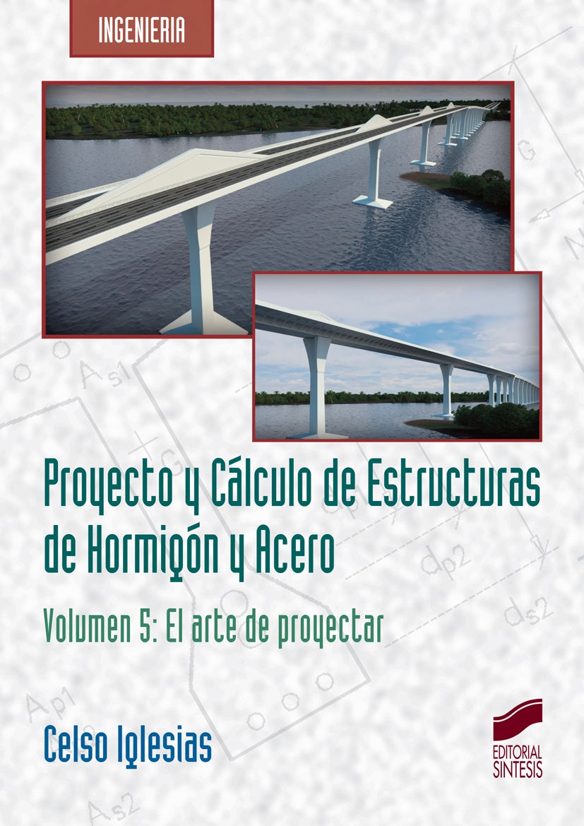 Portada del título proyecto y cálculo de estructuras de hormigón y acero. volumen 5