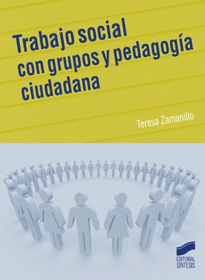 Portada del título trabajo social con grupos y pedagogía ciudadana