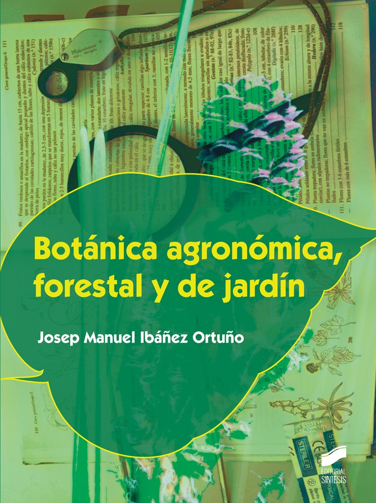 Portada del título botánica agronómica, forestal y de jardín