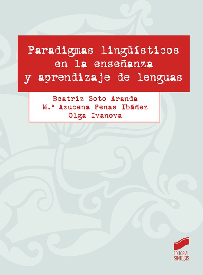Portada del título paradigmas lingüísticos en la enseñanza y aprendizaje de lenguas