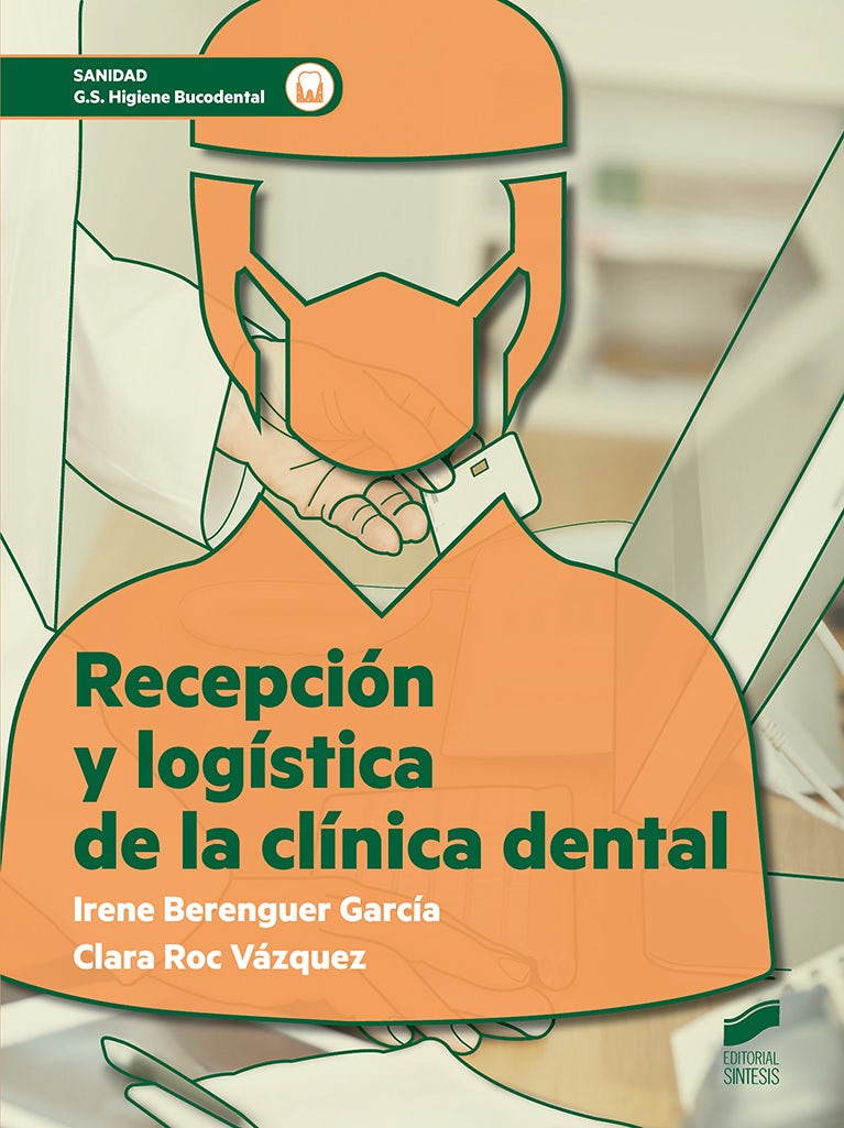 Portada del título recepción y logística de la clínica dental