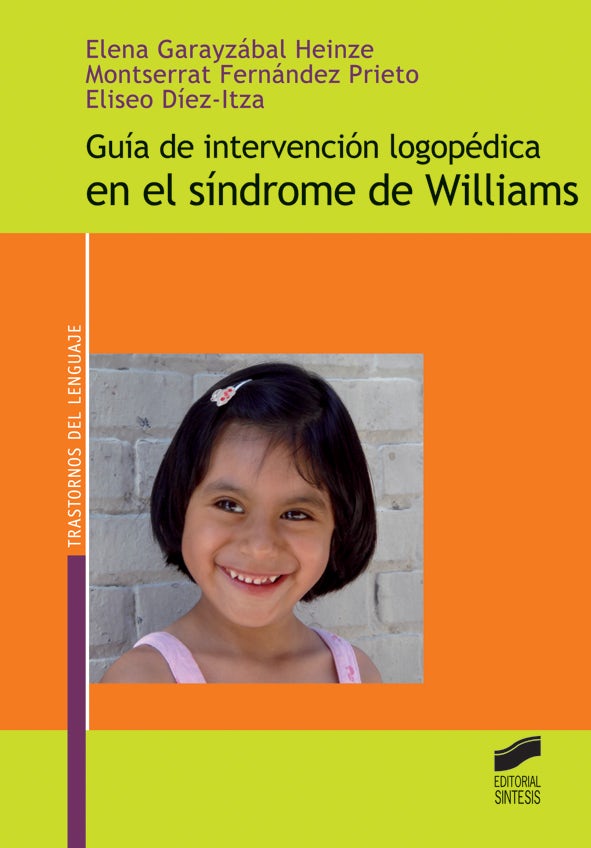 Portada del título guía de intervención logopédica en el síndrome de williams