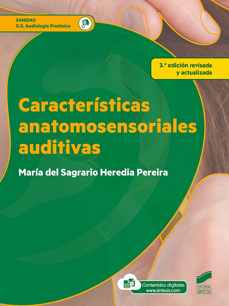 Portada del título características anatomosensoriales auditivas (3.ª edición revisada y actualizada)