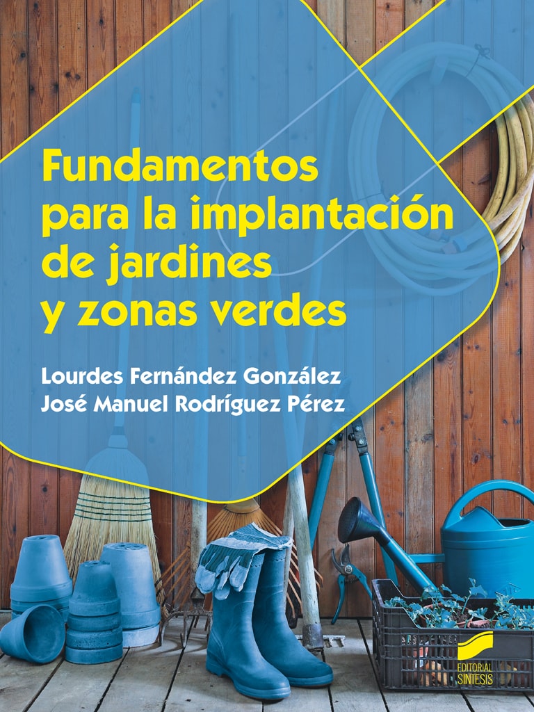 Portada del título fundamentos para la implantación de jardines y zonas verdes