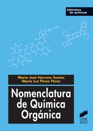 Portada del título nomenclatura de química orgánica