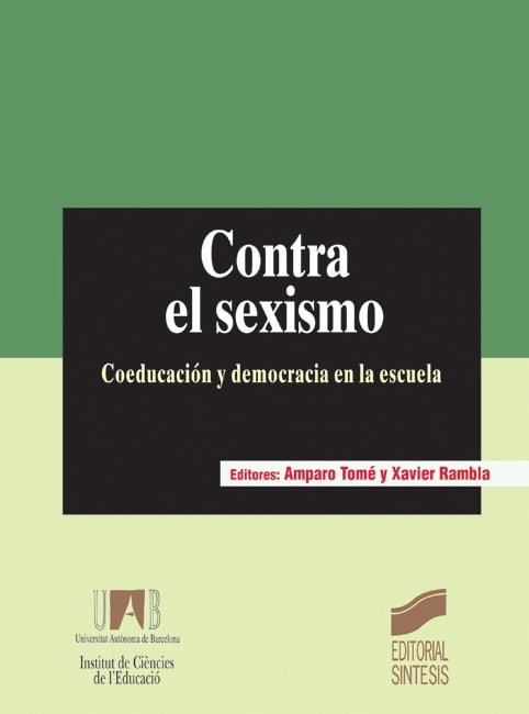 Portada del título contra el sexismo. coeducación y democracia en la escuela