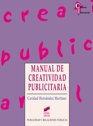 Portada del título manual de creatividad publicitaria