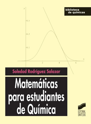 Portada del título matemáticas para estudiantes de química