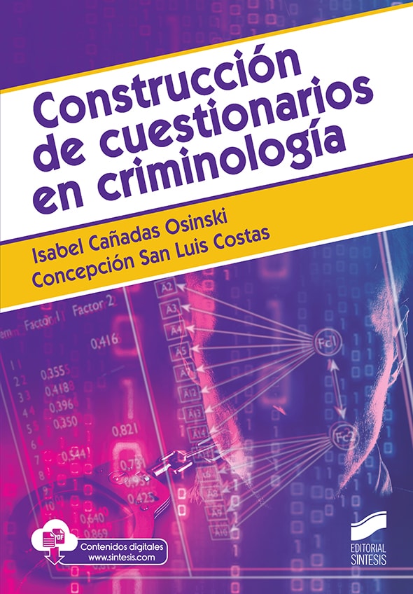 Portada del título construcción de cuestionarios en criminología