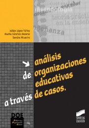 Portada del título análisis de organizaciones educativas a través de casos