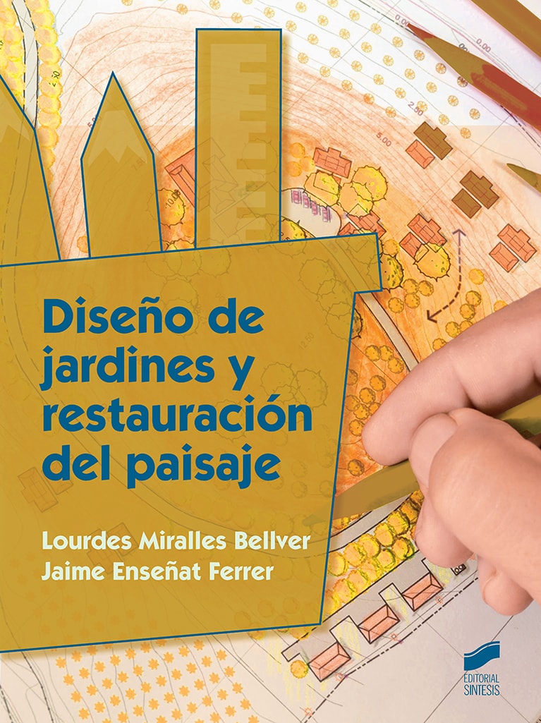 Portada del título diseño de jardines y restauración del paisaje