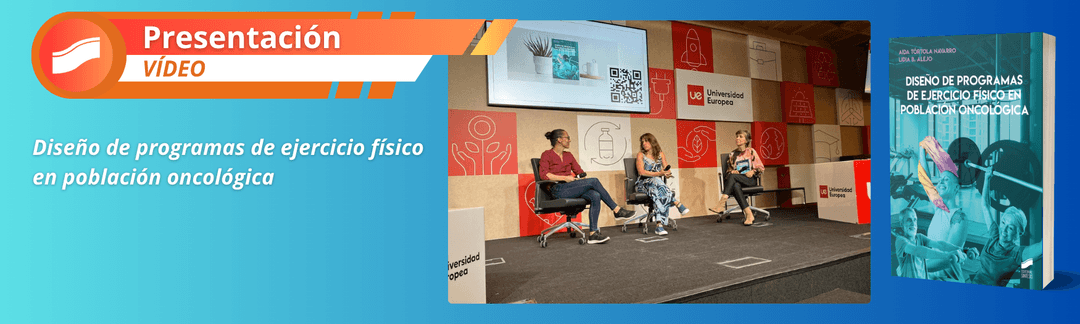 presentación del libro "diseño de programas de ejercicio físico en población oncológica", en la iii jornada ejercicio físico y cáncer de la universidad europea