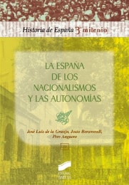 Portada del título la españa de los nacionalismos y las autonomías