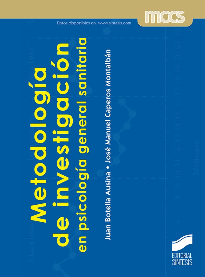 Portada del título metodología de investigación en psicología general sanitaria