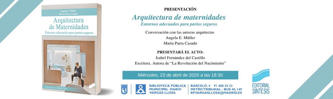 presentación del libro "arquitectura de maternidades", en la biblioteca pública municipal mario vargas llosa