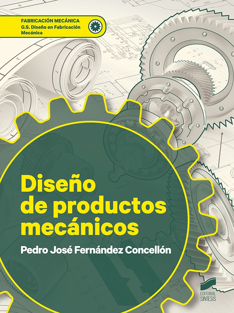 Portada del título diseño de productos mecánicos