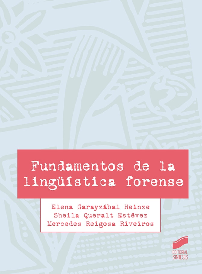 Portada del título fundamentos de la lingüística forense