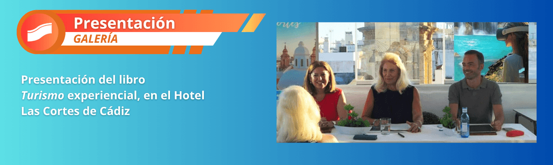 presentación del libro  turismo experiencial, en el hotel  las cortes de cádiz