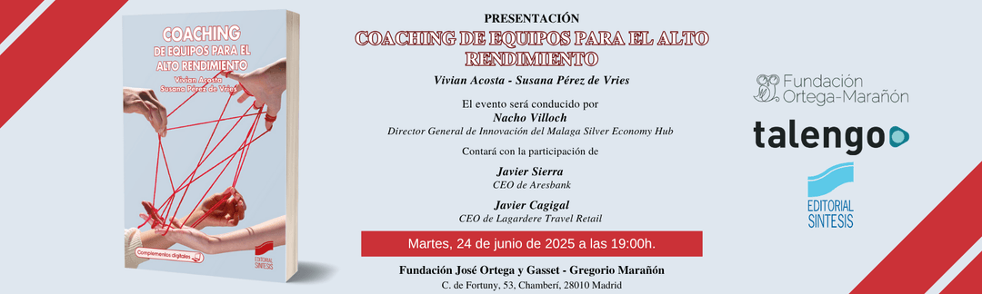 presentación del libro coaching de equipos para el alto rendimiento en la fundación josé ortega y gasset - gregorio marañón