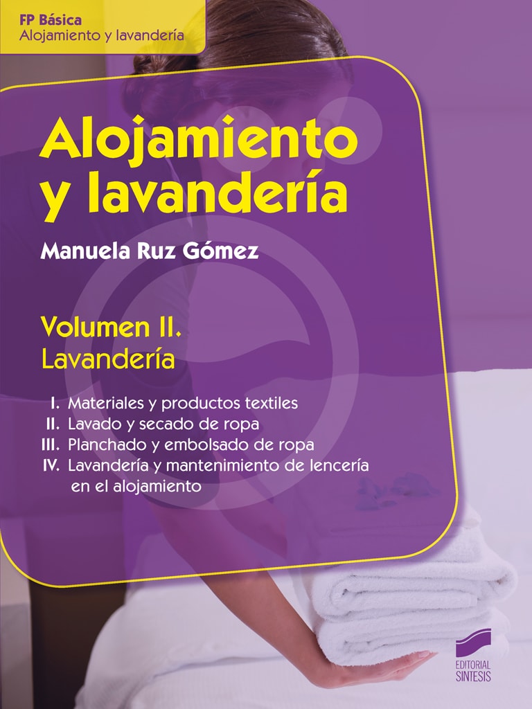 Portada del título alojamiento y lavandería. volumen ii: lavandería