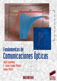 Portada del título fundamentos de comunicaciones ópticas