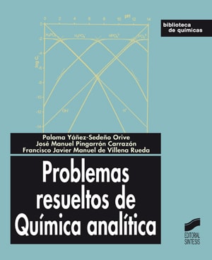 Portada del título problemas resueltos de química analítica