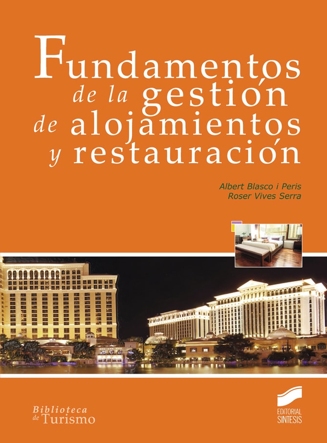 Portada del título fundamentos de la gestión de alojamientos y restauración