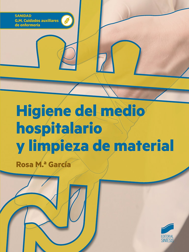 Portada del título higiene del medio hospitalario y limpieza de material