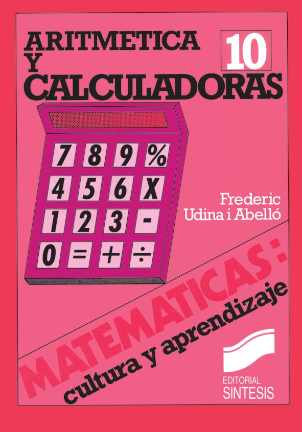 Portada del título aritmética y calculadoras