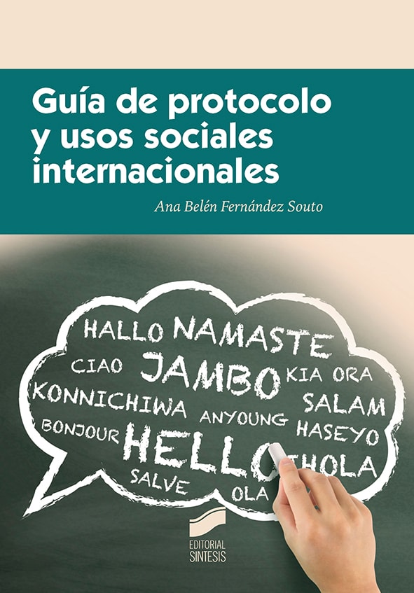 Portada del título guía de protocolo y usos sociales internacionales