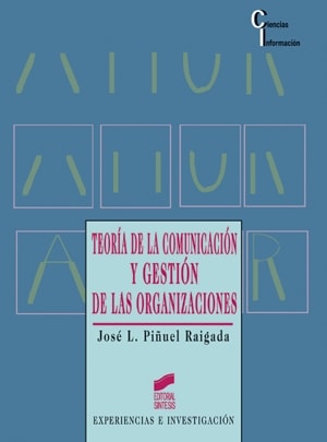 Portada del título teoría de la comunicación y gestión de las organizaciones