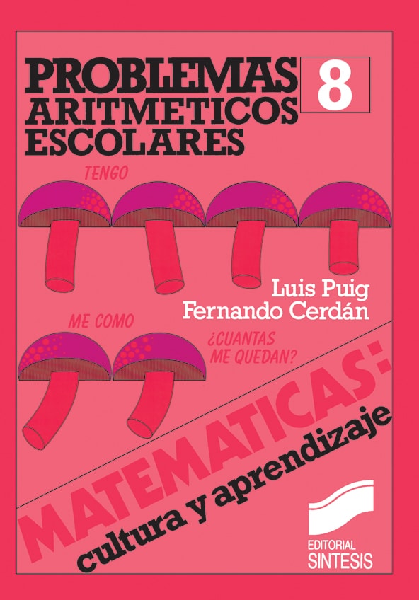 Portada del título problemas aritméticos escolares