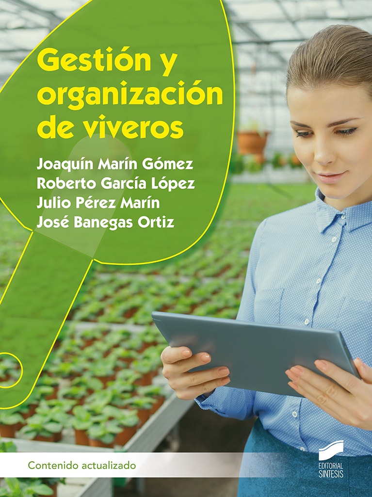 Portada del título gestión y organización de viveros (contenido actualizado)