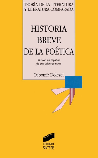 Portada del título historia breve de la poética