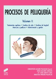 Portada del título procesos de peluquería. vol. ii: tratamientos capilares. cambios de color. cambios de longitud. manicura y pedicura. administración y gestión