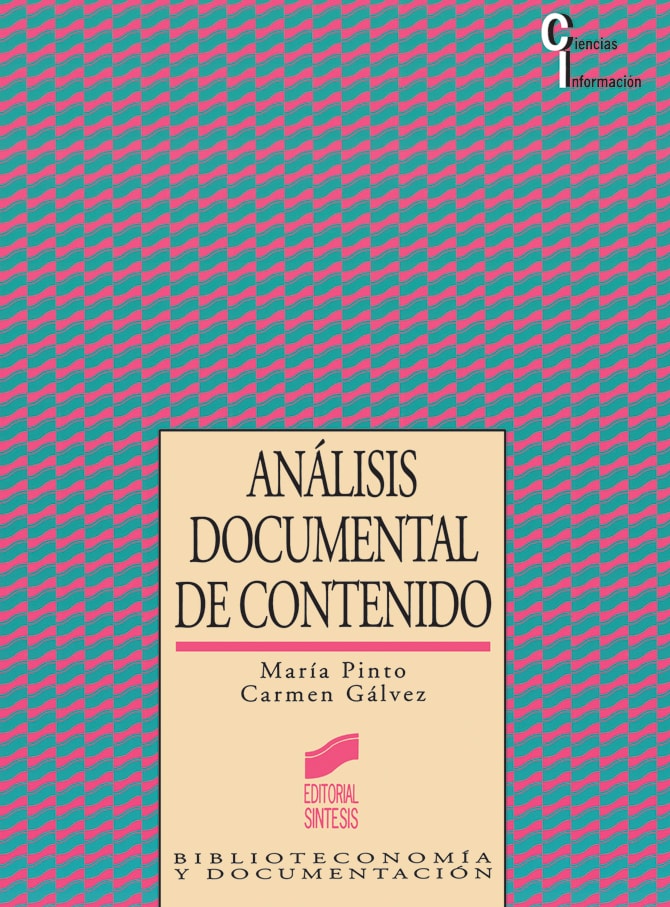 Portada del título análisis documental de contenidos