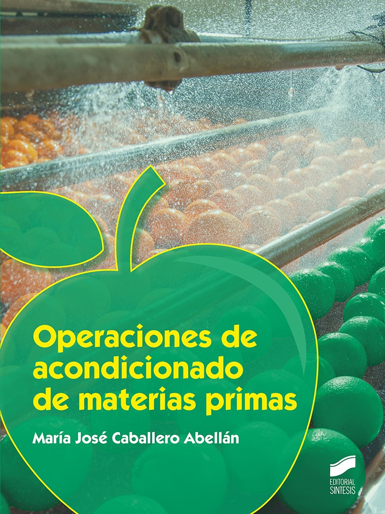 Portada del título operaciones de acondicionado de materias primas