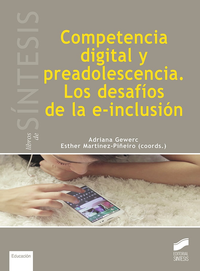 Portada del título competencia digital y preadolescencia. los desafíos de la e-inclusión