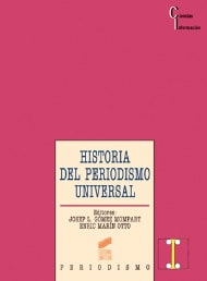 Portada del título historia del periodismo universal