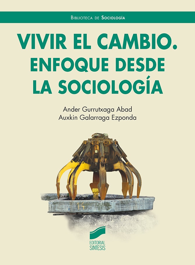 Portada del título vivir el cambio. enfoque desde la sociología