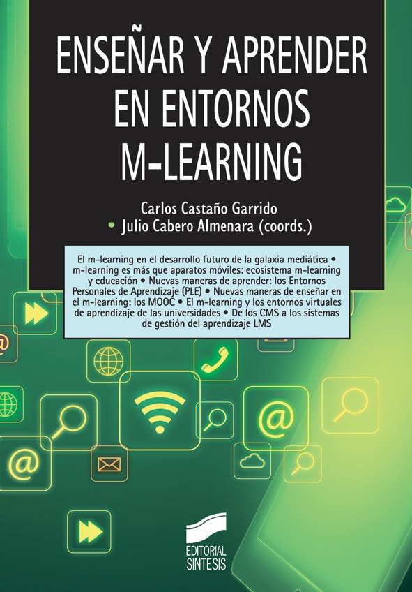 Portada del título enseñar y aprender en entornos m-learning