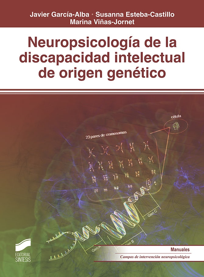 Portada del título neuropsicología de la discapacidad intelectual de origen genético