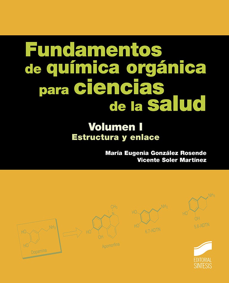 Portada del título fundamentos de química orgánica para ciencias de la salud. volumen 1