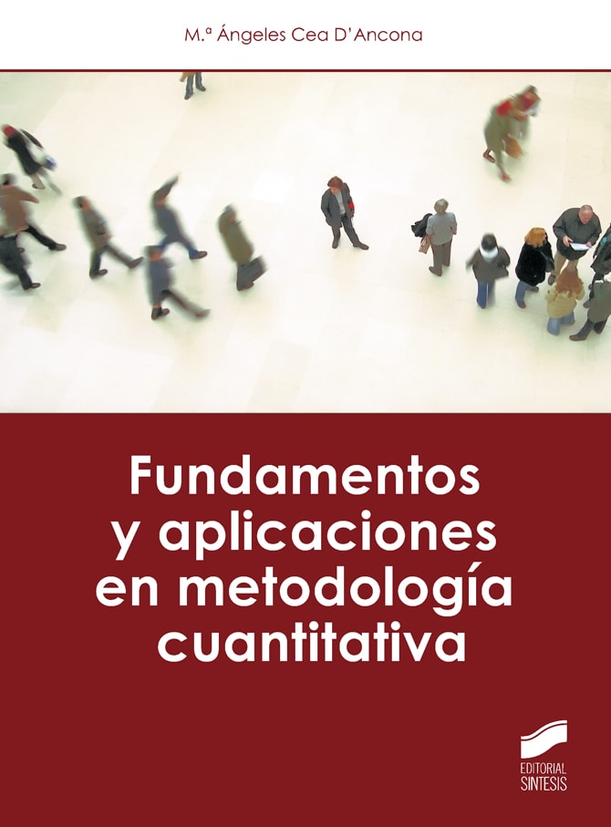 Portada del título fundamentos y aplicaciones en metodología cuantitativa