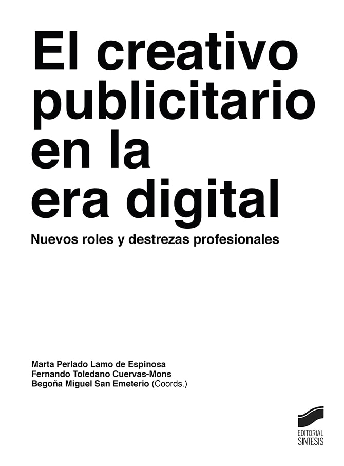 Portada del título el creativo publicitario en la era digital