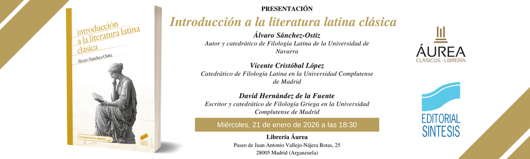 presentación del libro introducción a la literatura latina clásica en librería áurea