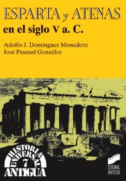 Portada del título esparta y atenas en el siglo v a. c.
