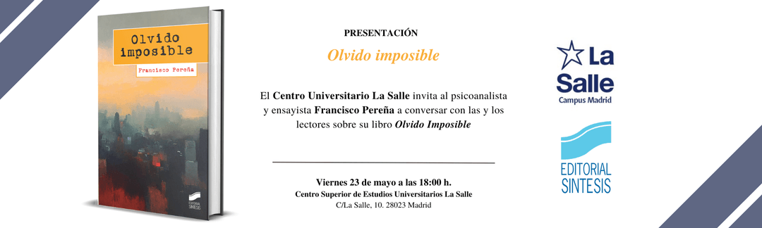 presentación del libro "olvido imposible", en el centro universitario la salle